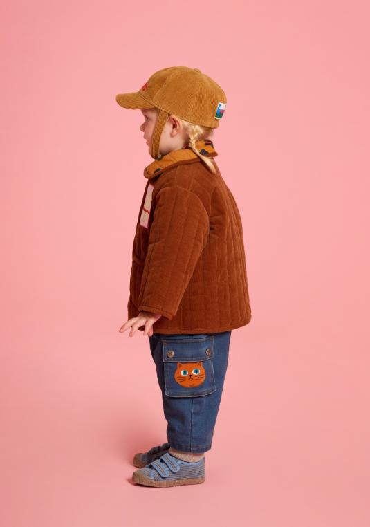 BEBE DE PINO Parisien baby corduroy ball cap