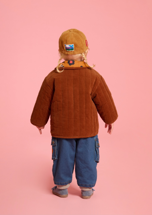 BEBE DE PINO Parisien baby corduroy ball cap