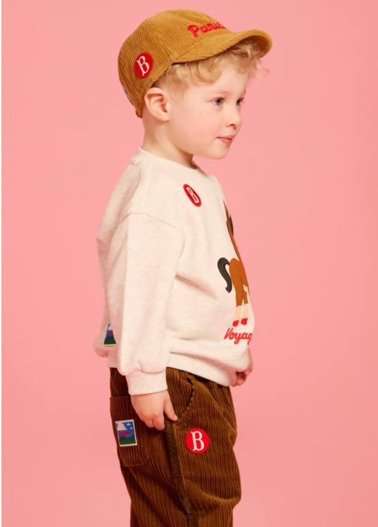 BEBE DE PINO Parisien baby corduroy ball cap