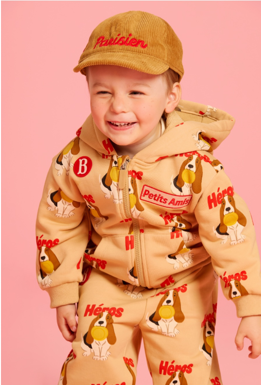 BEBE DE PINO Parisien baby corduroy ball cap