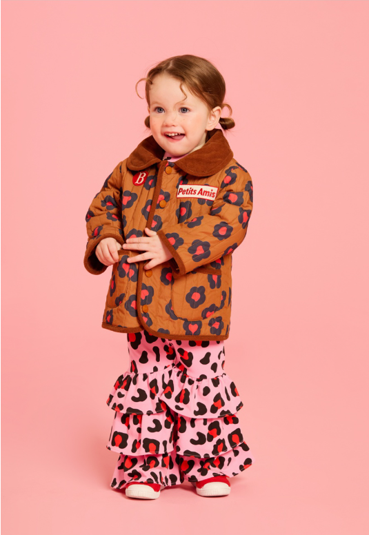 BEBE DE PINO All over leopard ruffle sweatpants