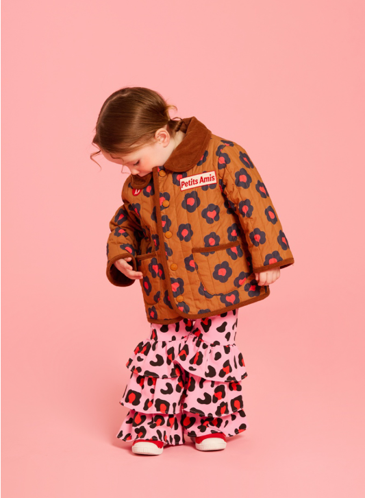 BEBE DE PINO All over leopard ruffle sweatpants