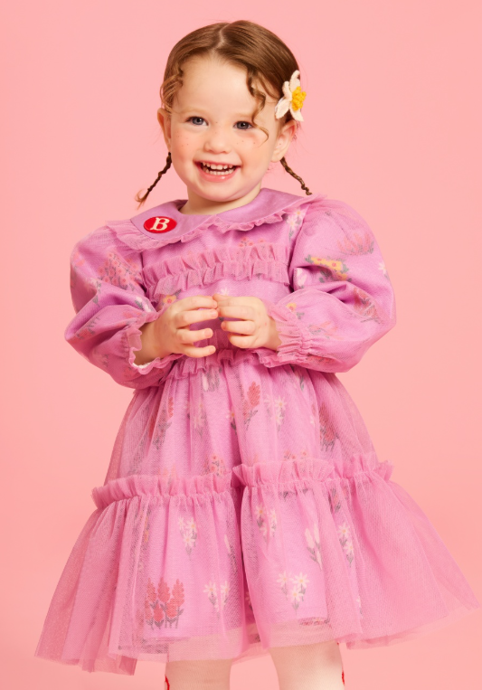 BEBE DE PINO All over flower garden baby tutu frill dress
