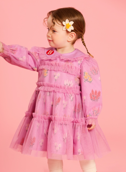 BEBE DE PINO All over flower garden baby tutu frill dress