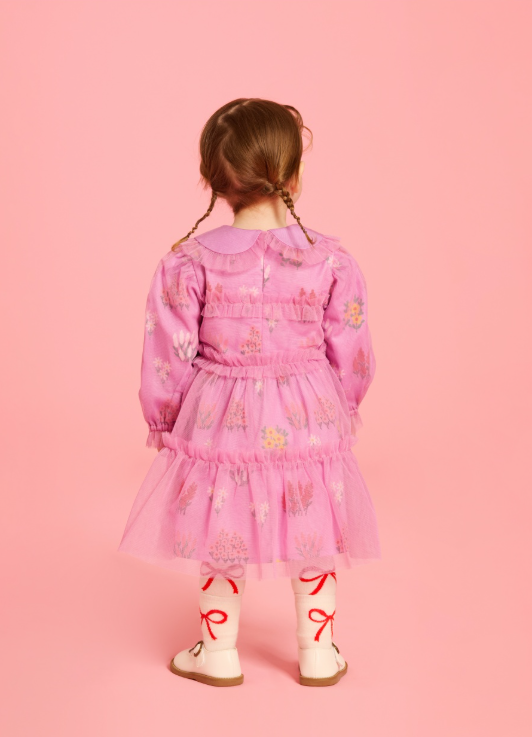 BEBE DE PINO All over flower garden baby tutu frill dress