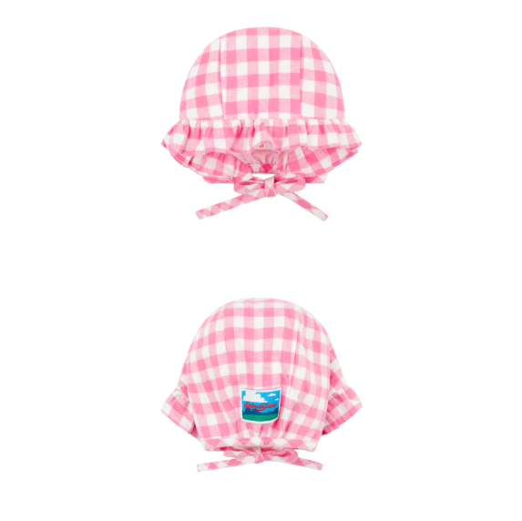 BEBE DE PINO Camellia baby check puff bodysuit set