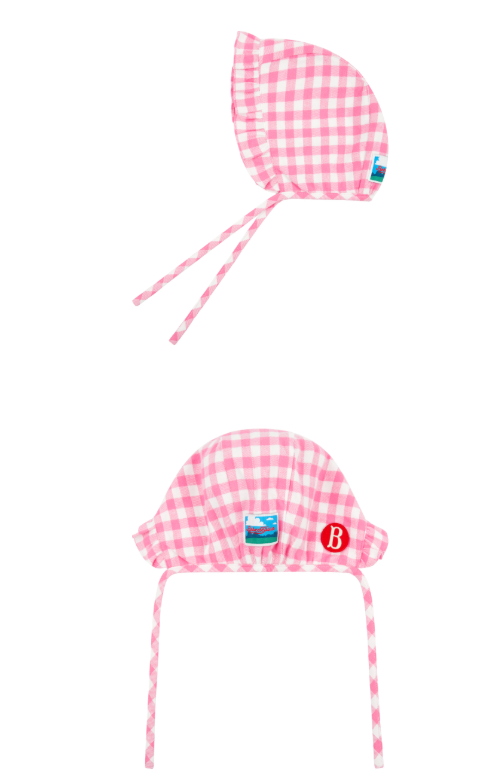 BEBE DE PINO Camellia baby check puff bodysuit set
