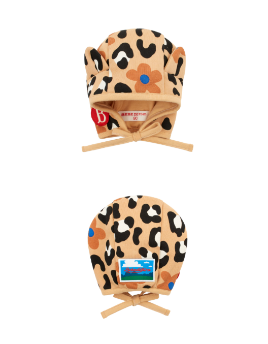 BEBE DE PINO All over leopard baby bodysuit set