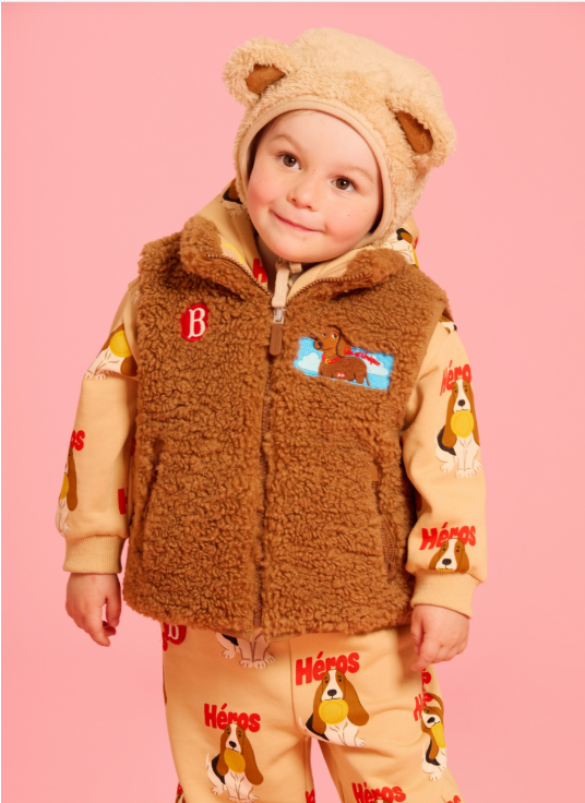 BEBE DE PINO All over heros baby hoodie zip up jacket