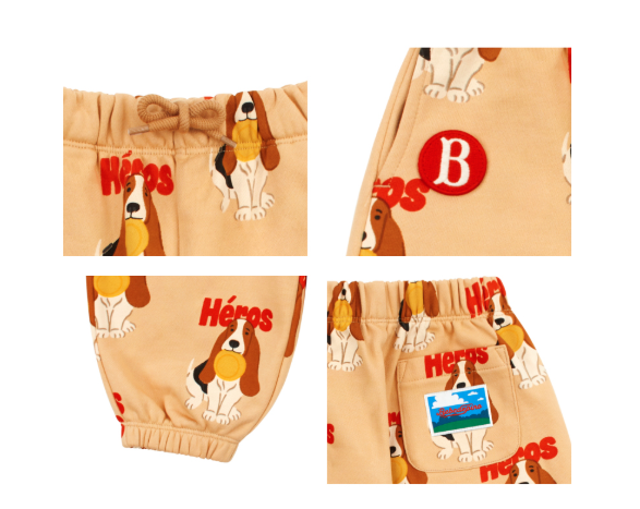 BEBE DE PINO All over heros baby sweatpants