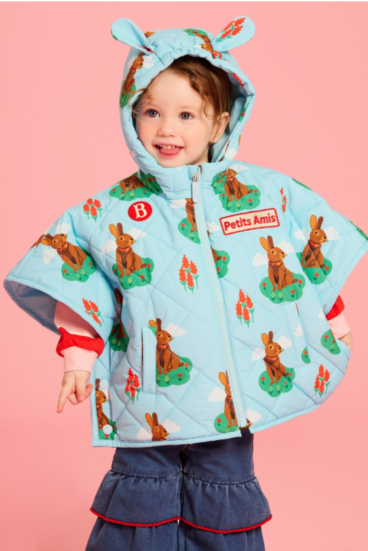 BEBE DE PINO Baby Rabbit All-Over Padded Cape