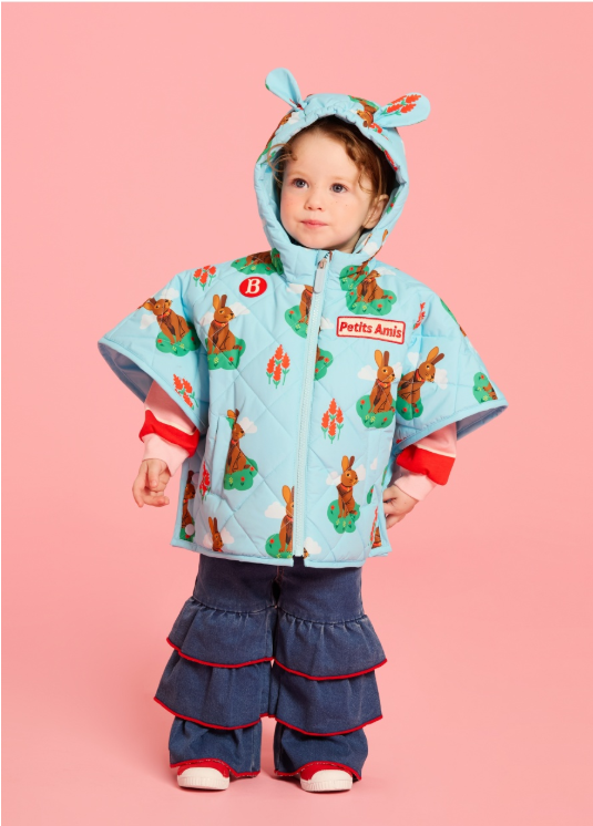 BEBE DE PINO Baby Rabbit All-Over Padded Cape