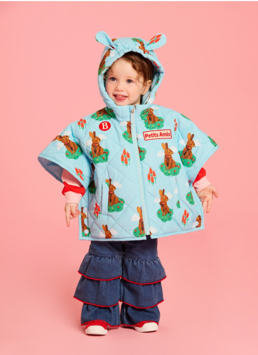 BEBE DE PINO Baby Rabbit All-Over Padded Cape
