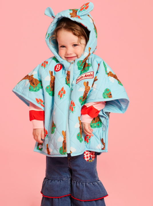 BEBE DE PINO Baby Rabbit All-Over Padded Cape