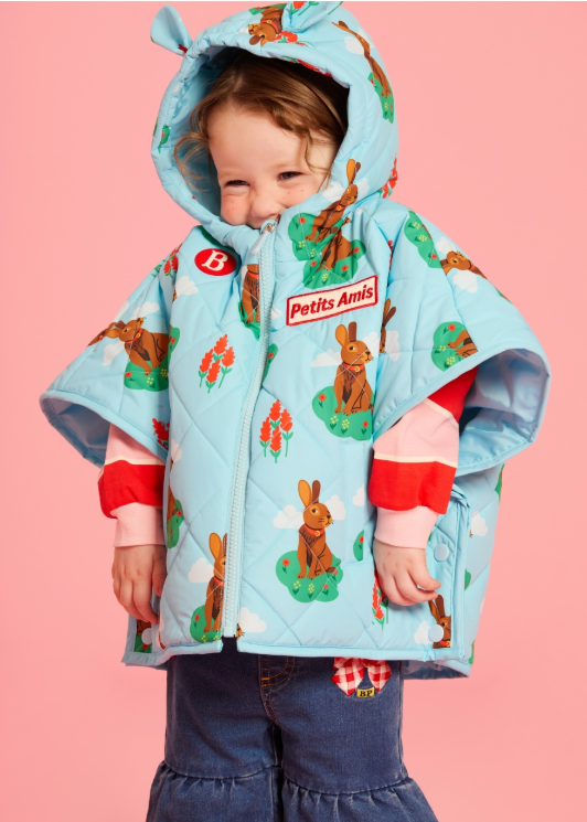 BEBE DE PINO Baby Rabbit All-Over Padded Cape