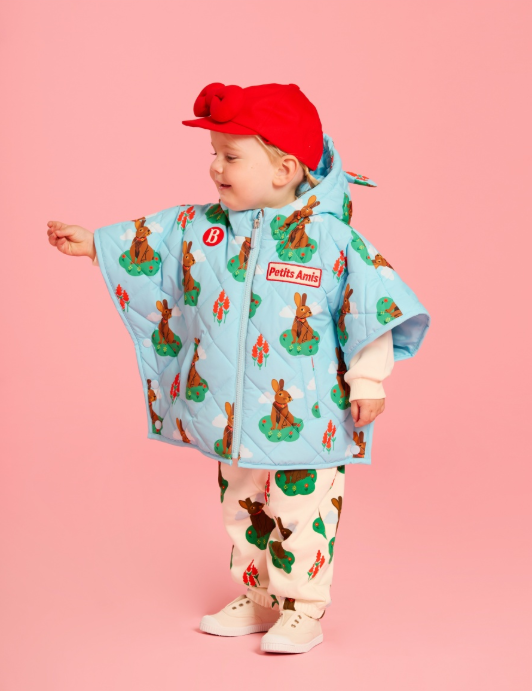 BEBE DE PINO Baby Rabbit All-Over Padded Cape