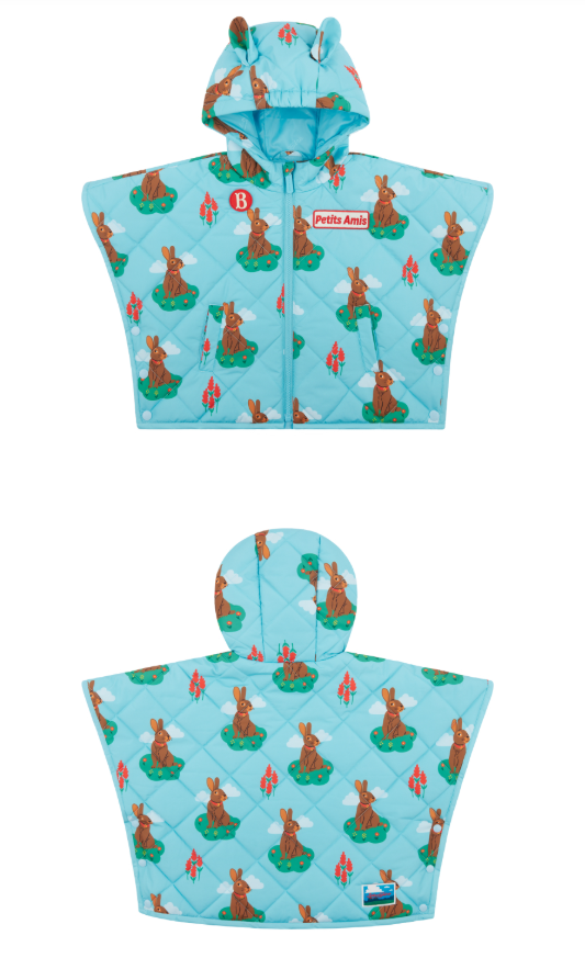 BEBE DE PINO Baby Rabbit All-Over Padded Cape