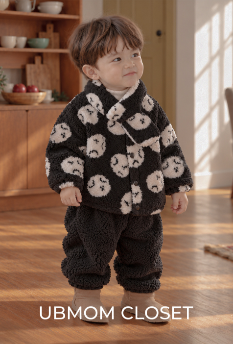 UBMOM BUBBLE MONG JACKET SET WITH SCARF