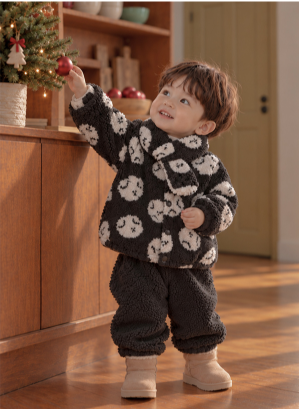 UBMOM BUBBLE MONG JACKET SET WITH SCARF