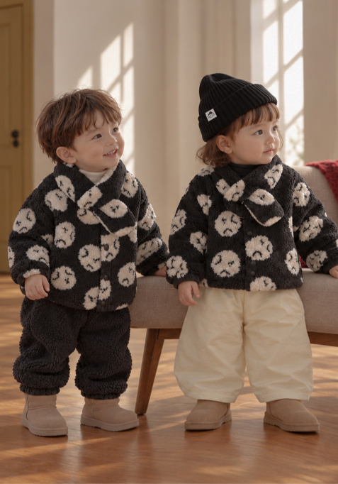 UBMOM BUBBLE MONG JACKET SET WITH SCARF