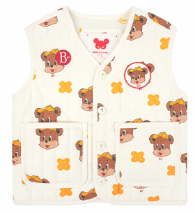 BEBE DE PINO All over clover theo quilting vest