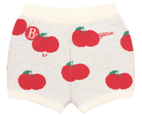 BEBE DE PINO All over pomme baby sweater shorts