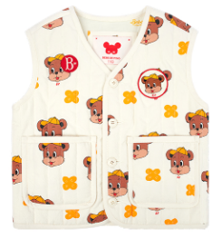 BEBE DE PINO All over clover theo quilting vest