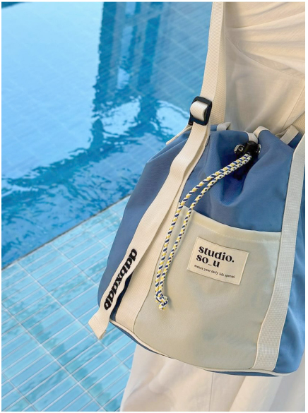 So-u Summer Waterproof Beach Shoulder Bag + Mesh Bag Set