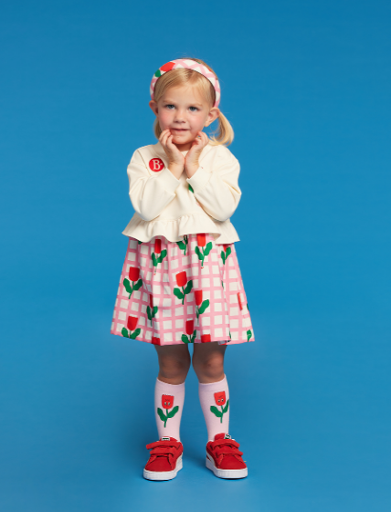 BEBE DE PINO All over check quinette baby layered ruffle dress