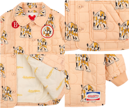 BEBE DE PINO All over mathis baby quilted jumper