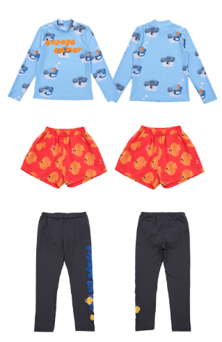 BEBEBEBE 2024 PRE-SUMMER Fish & puppy swim 3 SET