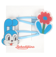 BEBE DE PINO Bonjour bunny flower baby hairpin set