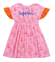 BEBEBEBE 2024  Strawberry cherry terry dress