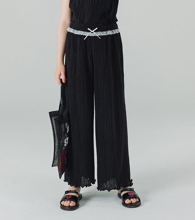 I LOVE J jude lace pleated pants