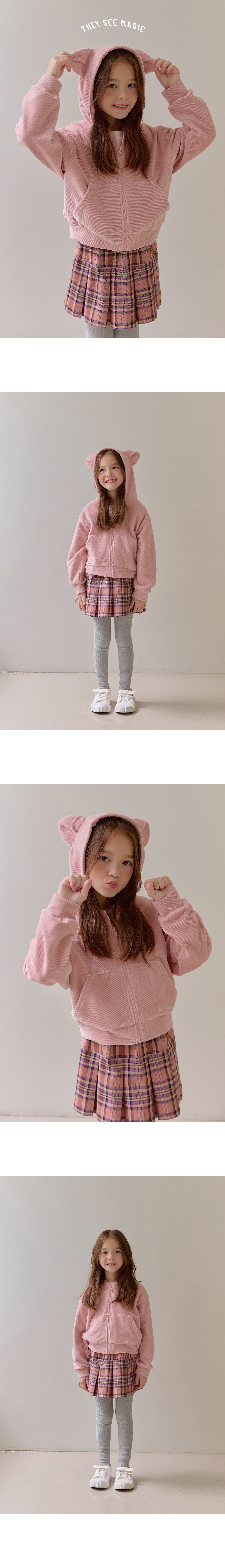 BEBETAILOR Belly cat hoodie zip up jacket