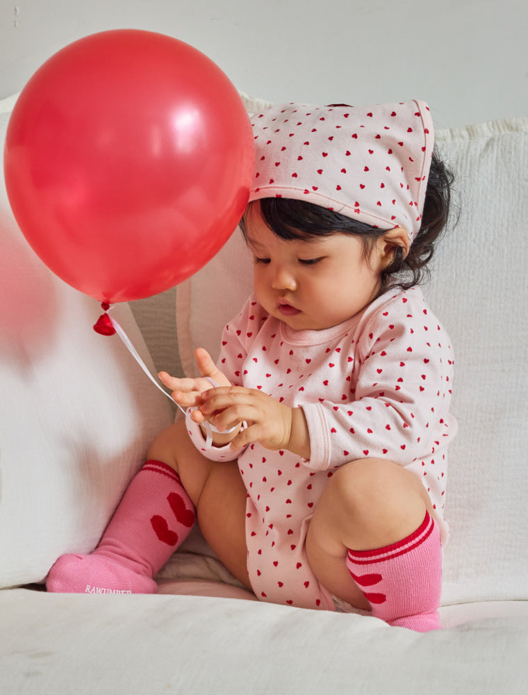RAWUMBER Heart kong baby suit