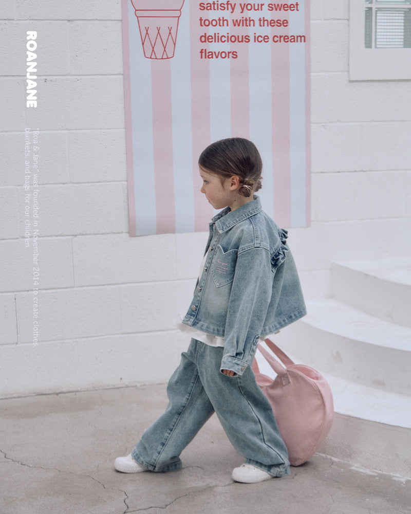 ROAANDJANE Heart Kung Denim Pants