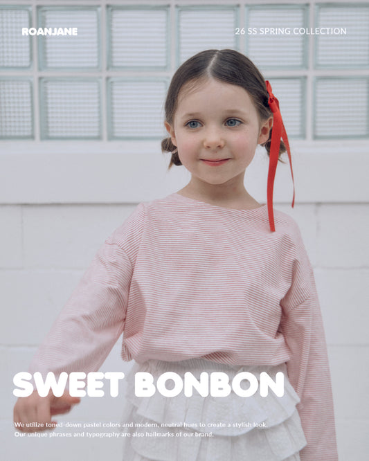 ROAANDJANE Candy Stripe T-Shirt (Red)