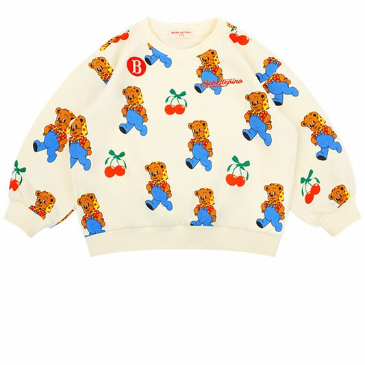 BEBE DE PINO All over cherry bear sweatshirt