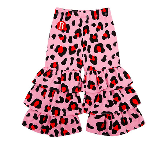 BEBE DE PINO All over leopard ruffle sweatpants