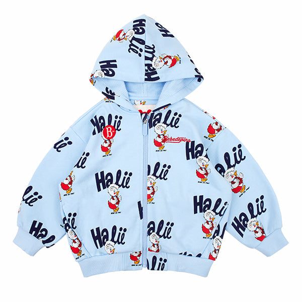 BEBE DE PINO All over halli hooded zip up jacket