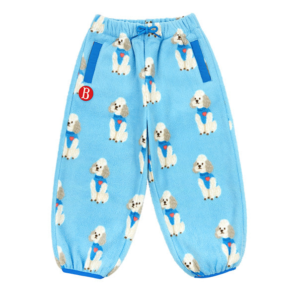 BEBE DE PINO All over poodle fleece sweatpants