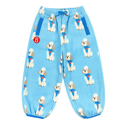BEBE DE PINO All over poodle fleece sweatpants