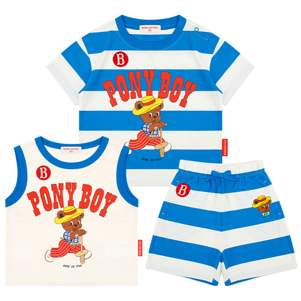 BEBE DE PINO Pony boy baby loungewear set