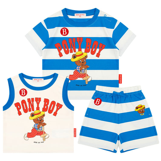 BEBE DE PINO Pony boy baby loungewear set