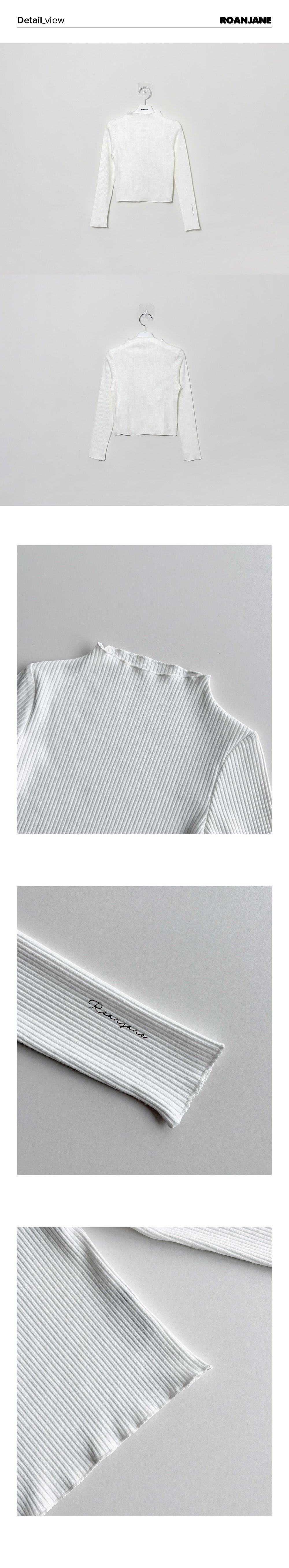 ROANJANE Botani turtle neck ribbed top