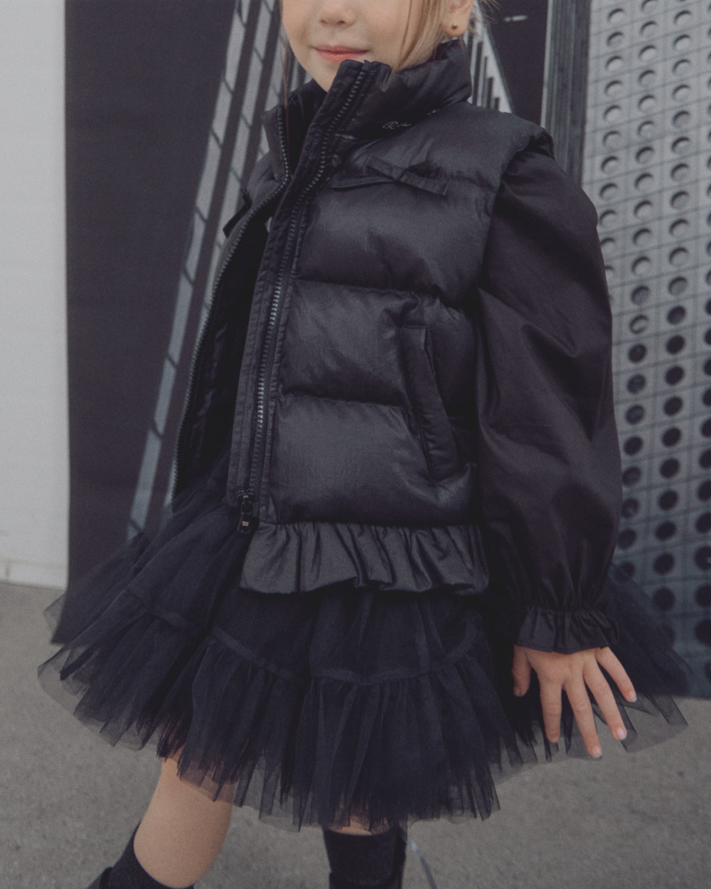 ROANJANE Sylvia tulle skirt (Black)