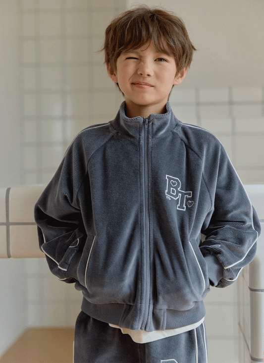 BEBETAILOR Zoey velour zip up jacket