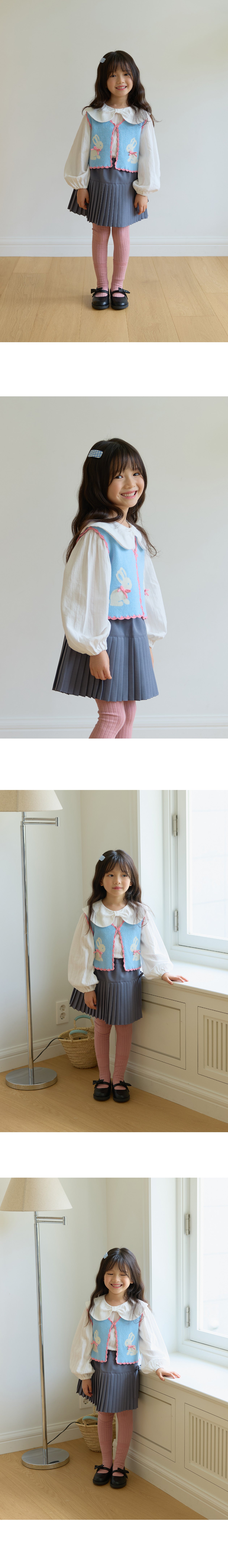 BEBETAILOR Rabbit scallop vest