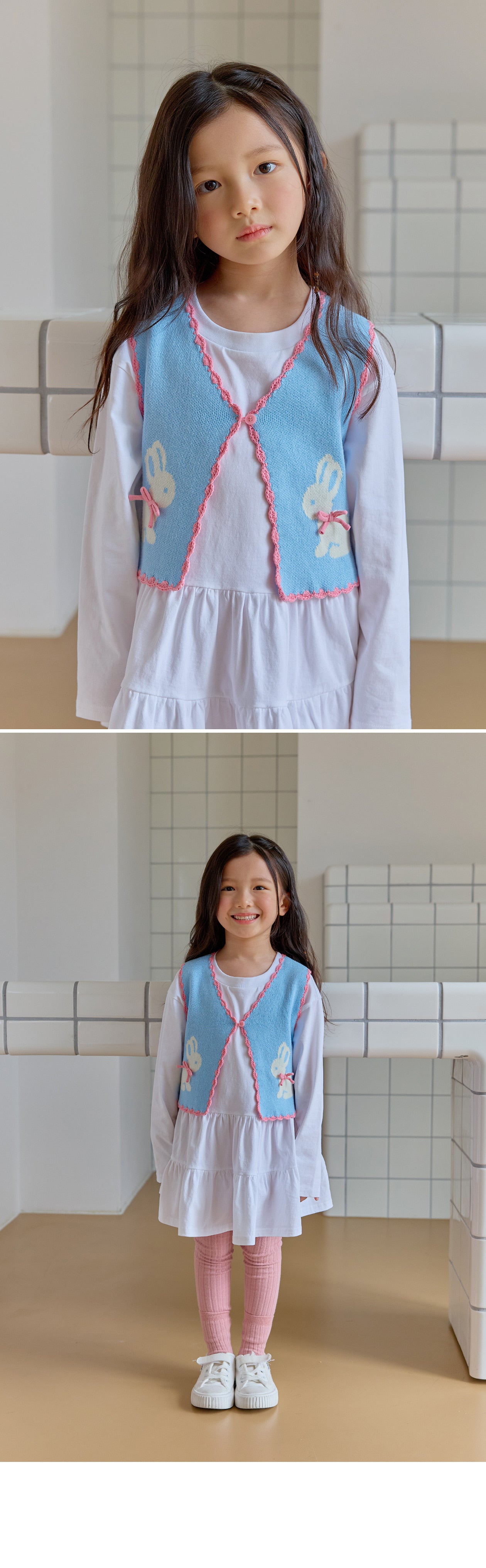 BEBETAILOR Rabbit scallop vest